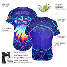 Load image into Gallery viewer, Custom 3D Pattern Design Magic Mushrooms Over Sacred Geometry Psychedelic Hallucination Authentic Baseball Jersey