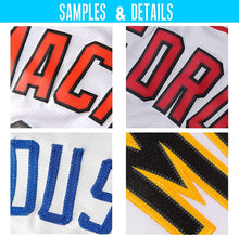 Load image into Gallery viewer, Custom White Old Gold-Royal Authentic Baseball Jersey