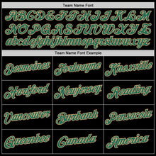 Load image into Gallery viewer, Custom Black Kelly Green-Old Gold Authentic Throwback Basketball Jersey