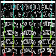 Load image into Gallery viewer, Custom Black Black-Red Round Neck Sublimation Basketball Suit Jersey