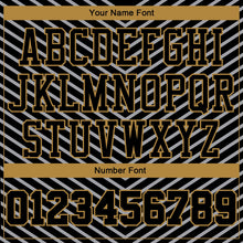 Load image into Gallery viewer, Custom Black Black-Silver Gray Round Neck Sublimation Basketball Suit Jersey