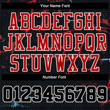 Load image into Gallery viewer, Custom Black Black-Red Round Neck Sublimation Basketball Suit Jersey