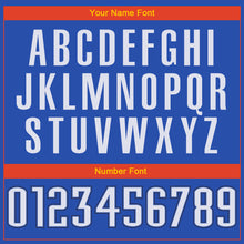 Load image into Gallery viewer, Custom Blue White-Navy Authentic Throwback Basketball Jersey