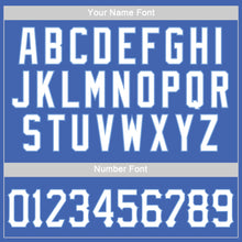 Load image into Gallery viewer, Custom Blue White-Light Blue Authentic Throwback Basketball Jersey