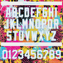 Load image into Gallery viewer, Custom Women's Graffiti Pattern White-Light Blue Bright Psychedelic 3D V-Neck Cropped Baseball Jersey