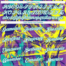 Load image into Gallery viewer, Custom Women's Graffiti Pattern White-Aqua Abstract Urban 3D V-Neck Cropped Baseball Jersey