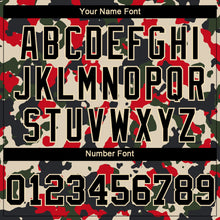 Load image into Gallery viewer, Custom Women's Camo Black-Cream Salute To Service V-Neck Cropped Baseball Jersey