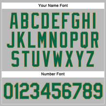 Load image into Gallery viewer, Custom Women's Gray Kelly Green-Old Gold V-Neck Cropped Baseball Jersey