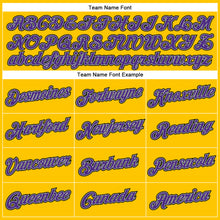 Load image into Gallery viewer, Custom Gold Purple-Silver Gray Authentic Throwback Basketball Jersey