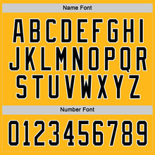 Load image into Gallery viewer, Custom Gold Black-White Hockey Jersey