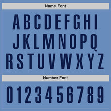 Load image into Gallery viewer, Custom Light Blue Navy Performance Golf Polo Shirt