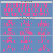 Load image into Gallery viewer, Custom Light Blue Pink Performance Golf Polo Shirt