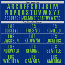 Load image into Gallery viewer, Custom Royal Neon Green Performance Golf Polo Shirt