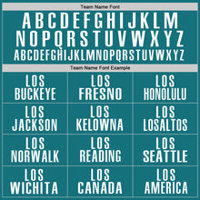 Load image into Gallery viewer, Custom Teal White-Black Performance Golf Polo Shirt