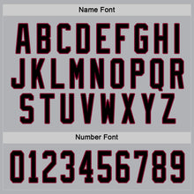 Load image into Gallery viewer, Custom Gray Black-Maroon Hockey Jersey