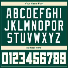 Load image into Gallery viewer, Custom Hunter Green White-Cream Authentic Throwback Basketball Jersey