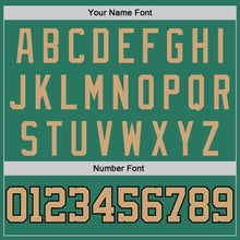 Load image into Gallery viewer, Custom Kelly Green Old Gold-Black Authentic Throwback Basketball Jersey