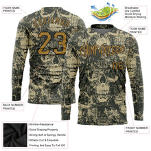 Load image into Gallery viewer, Custom 3D Pattern Halloween Skulls Long Sleeve Performance T-Shirt
