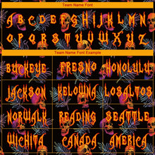 Load image into Gallery viewer, Custom 3D Pattern Halloween Skulls And Palm Leaves Long Sleeve Performance T-Shirt