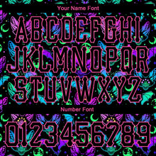 Load image into Gallery viewer, Custom 3D Pattern Bright Multicolored Halloween Bats Long Sleeve Performance T-Shirt