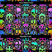 Load image into Gallery viewer, Custom 3D Pattern Bright Multicolored Halloween Skulls Long Sleeve Performance T-Shirt