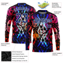 Load image into Gallery viewer, Custom 3D Pattern Halloween Skulls Long Sleeve Performance T-Shirt