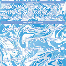 Load image into Gallery viewer, Custom 3D Pattern Design Abstract Ocean With Waves Fluid Art Long Sleeve Performance T-Shirt