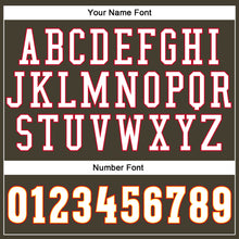 Load image into Gallery viewer, Custom Olive White-Red Authentic Throwback Basketball Jersey