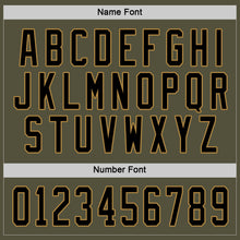 Load image into Gallery viewer, Custom Olive Black-Old Gold Salute To Service Hockey Jersey