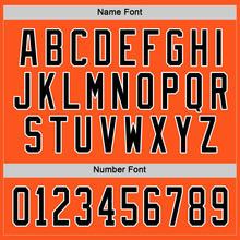 Load image into Gallery viewer, Custom Orange Black-White Hockey Jersey