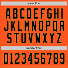 Load image into Gallery viewer, Custom Orange Black-Old Gold Hockey Jersey