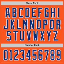 Load image into Gallery viewer, Custom Orange Royal-White Hockey Jersey