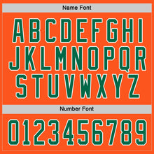 Load image into Gallery viewer, Custom Orange Kelly Green-White Hockey Jersey