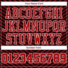 Load image into Gallery viewer, Custom Red Red-Black Round Neck Sublimation Basketball Suit Jersey