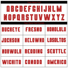 Load image into Gallery viewer, Custom White Red-Black Sublimation Fade Fashion Soccer Uniform Jersey