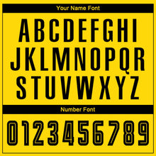 Load image into Gallery viewer, Custom Gold Black Sublimation Fade Fashion Soccer Uniform Jersey