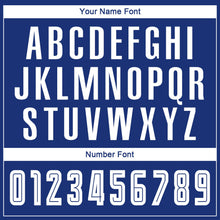 Load image into Gallery viewer, Custom Royal White-Black Sublimation Fade Fashion Soccer Uniform Jersey