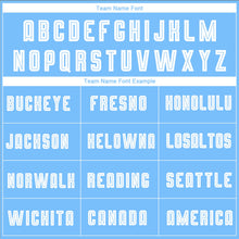 Load image into Gallery viewer, Custom Powder Blue White-Black Sublimation Fade Fashion Soccer Uniform Jersey