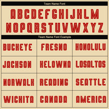 Load image into Gallery viewer, Custom Cream Red-Black Sublimation Fade Fashion Soccer Uniform Jersey