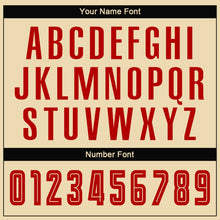 Load image into Gallery viewer, Custom Cream Red-Black Sublimation Fade Fashion Soccer Uniform Jersey