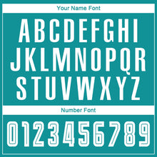 Load image into Gallery viewer, Custom Aqua White-Black Sublimation Fade Fashion Soccer Uniform Jersey