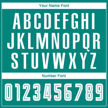 Load image into Gallery viewer, Custom Aqua White-Black Sublimation Fade Fashion Soccer Uniform Jersey