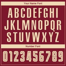 Load image into Gallery viewer, Custom Crimson Cream-Black Sublimation Fade Fashion Soccer Uniform Jersey