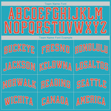 Load image into Gallery viewer, Custom Teal Orange-Silver Gray Authentic Throwback Basketball Jersey