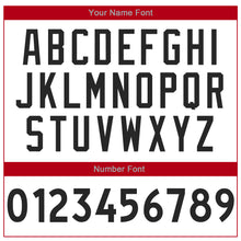 Load image into Gallery viewer, Custom White Black-Red Authentic Throwback Basketball Jersey