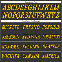 Load image into Gallery viewer, Custom Stitched Anthracite Gold-Black Sports Pullover Sweatshirt Hoodie