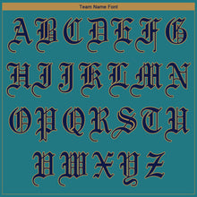 Load image into Gallery viewer, Custom Aqua Navy-Old Gold Authentic Baseball Jersey