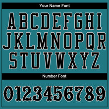 Load image into Gallery viewer, Custom Aqua Black-Gray Authentic Baseball Jersey