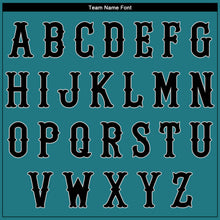 Load image into Gallery viewer, Custom Aqua Black-Gray Authentic Baseball Jersey