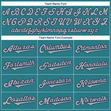 Load image into Gallery viewer, Custom Aqua Gray-Navy Authentic Throwback Rib-Knit Baseball Jersey Shirt